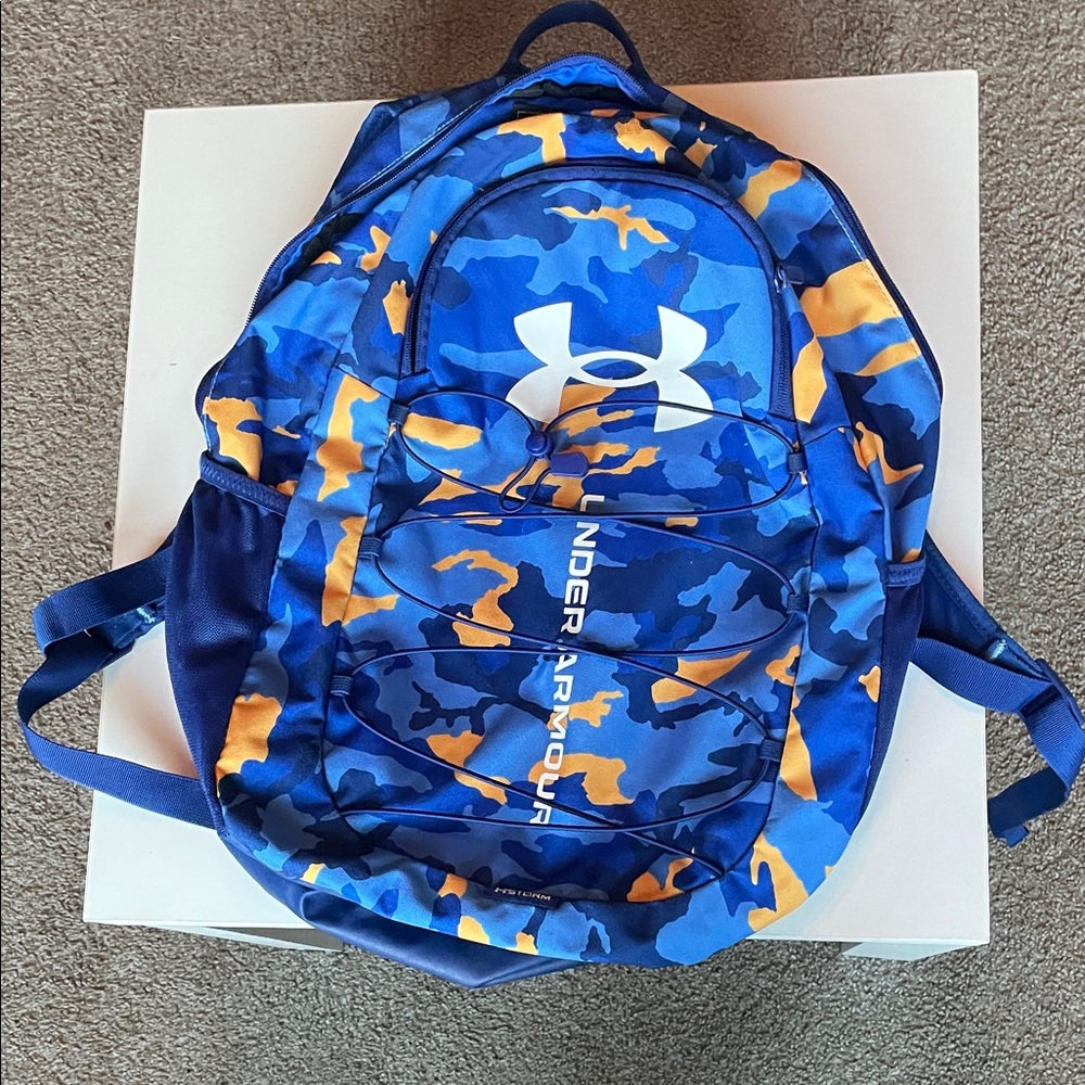 Under Armour Vibrant Blue and Orange Backpack